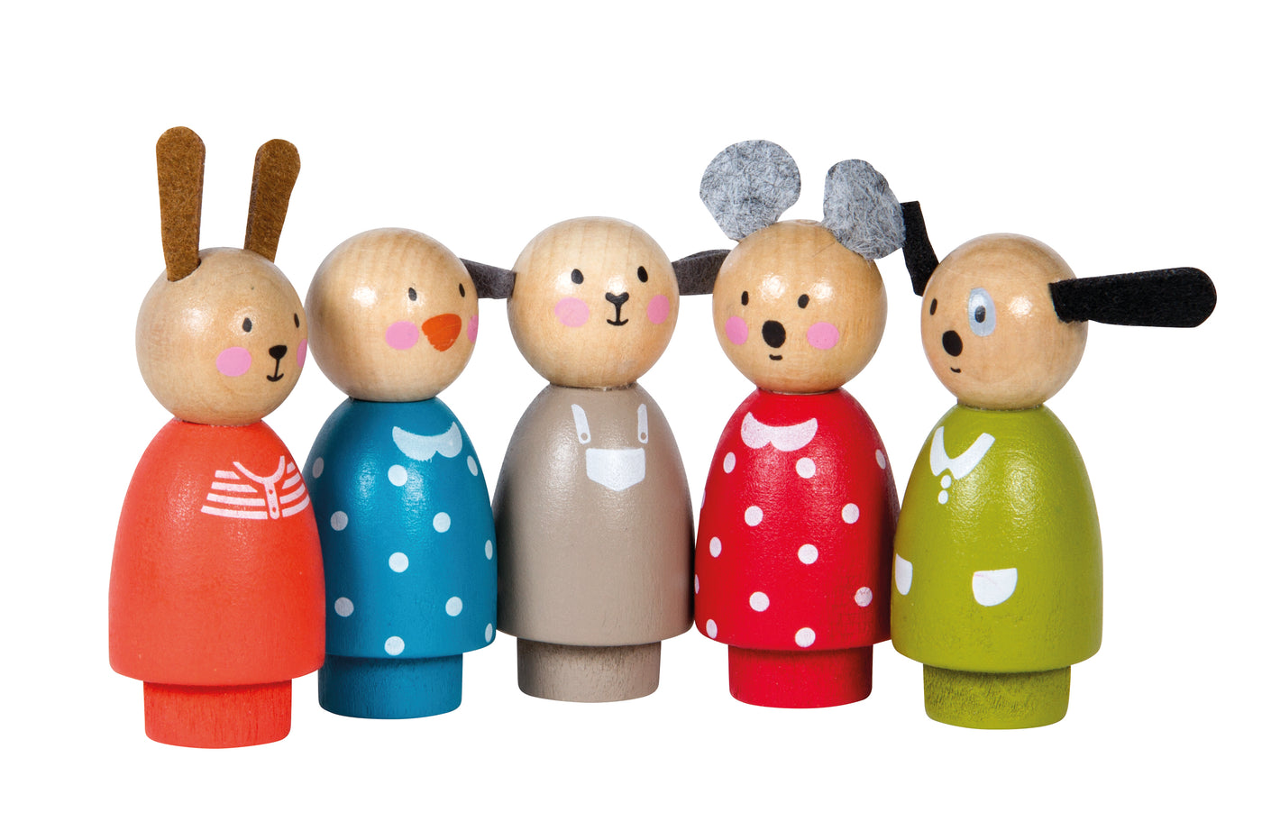 Assorted Wooden Characters