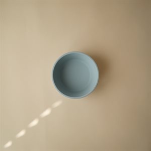 Mushie Silicone Suction Bowl - Powder Blue