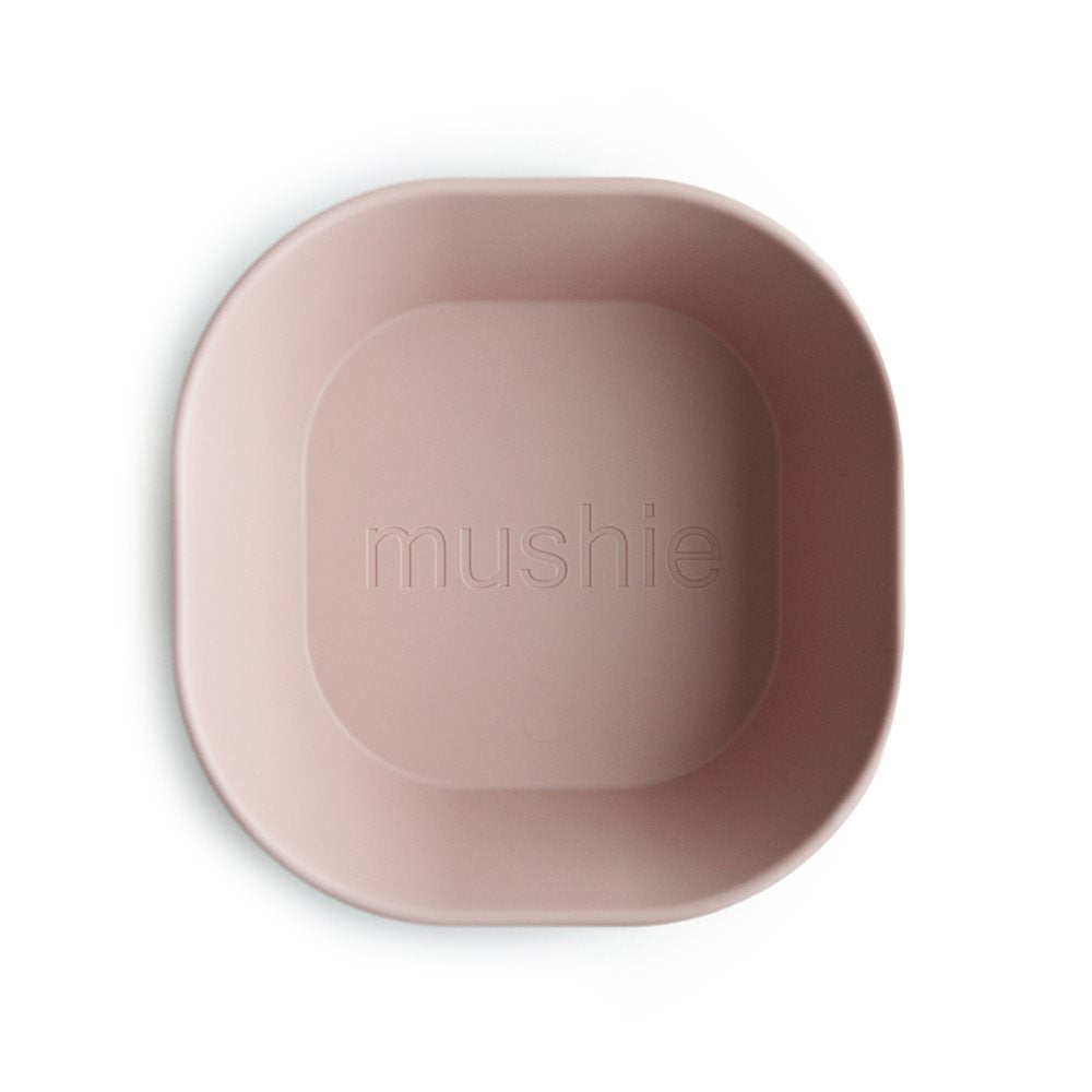 Mushie Dinner Bowl Square - Blush (2 pack)