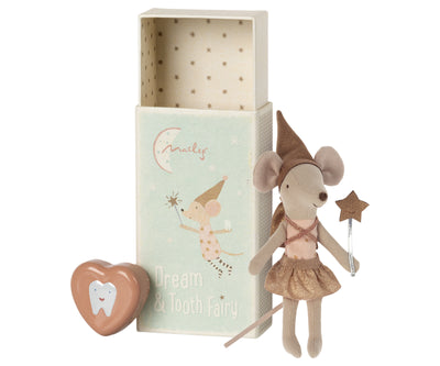 Maileg Tooth Fairy Mouse in a Matchbox - Rose