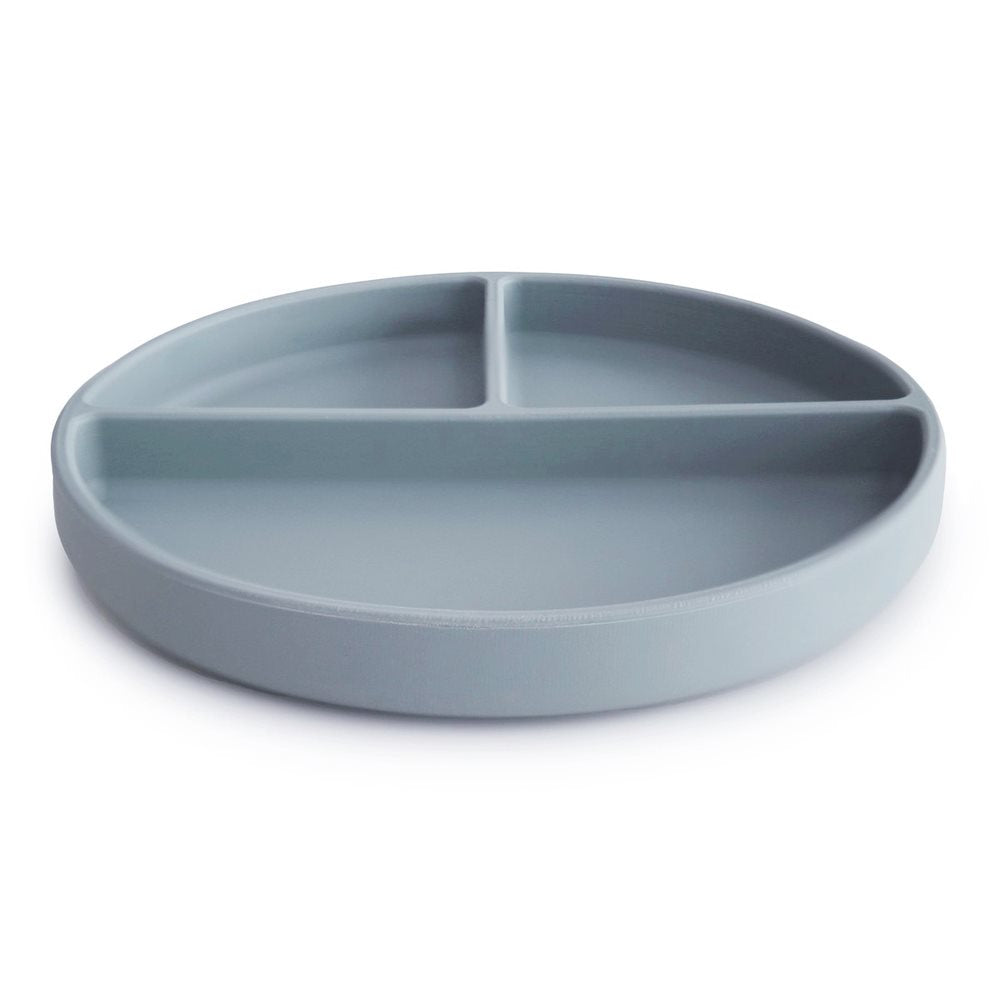 Mushie Silicone Suction Plate - Powder Blue