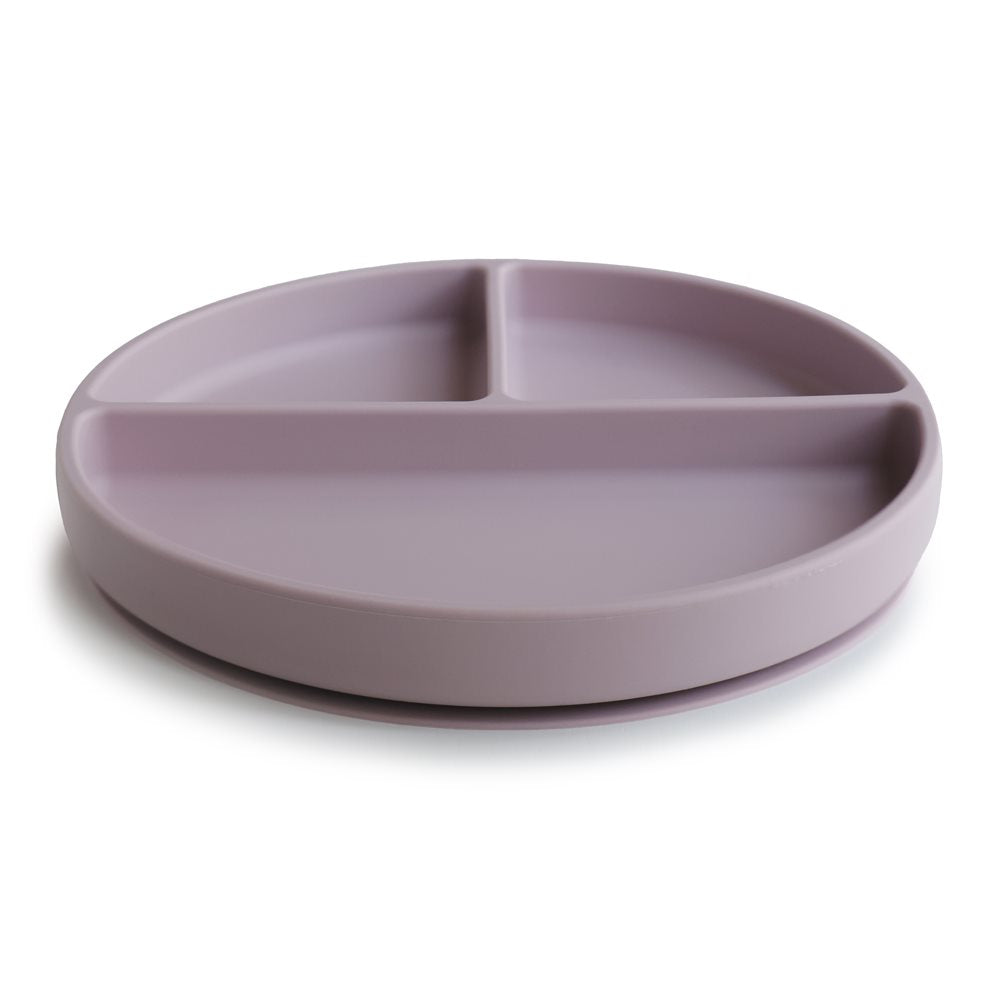 Mushie Silicone Suction Plate - Soft Lilac